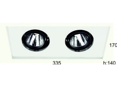 GMME SPOTLAR / TRIMLESS SQUARE 2X